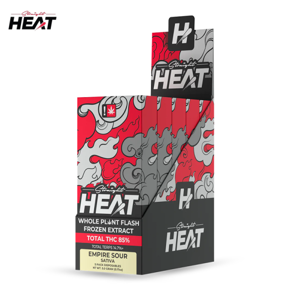 STRAIGHT HEAT THC DISPOSABLE VAPE 1GM/5CT/PK